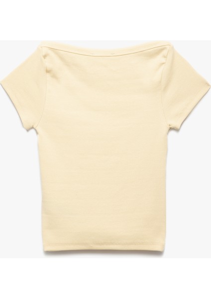 Pamuklu Slim Fit Kısa Kollu Bisiklet Yaka Basic Tişört fırsatları