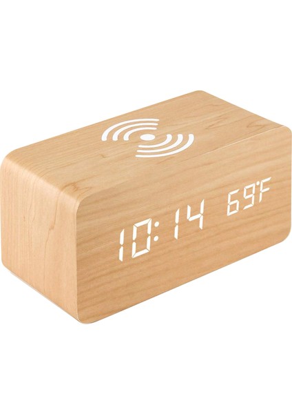 Kablosuz Şarjlı Dijital Çalar Saat Led Masa Çalar Saat Sıcaklık Göstergesi (Yurt Dışından) fiyatları