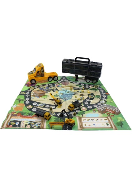 Taşınabilir Die Cast Metal Araçlı Inşaat Kamyonu