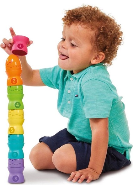 73083 Tomy, Saklambaçlı Yumurta Kule Seti, 6-36 Ay