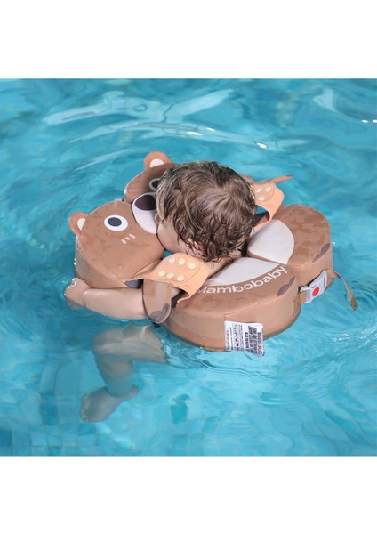 Mambobaby Kahverengi Yeni Çocuklar Için Emniyet Kilitli Yüzme Simidi Swimsafe Kolluk modelleri