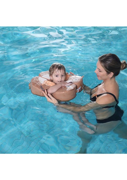 Mambobaby Kahverengi Yeni Çocuklar Için Emniyet Kilitli Yüzme Simidi Swimsafe Kolluk fırsatları