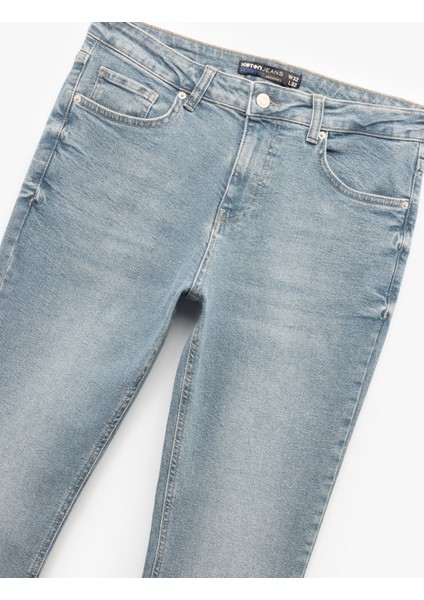 Normal Bel Pamuklu Skinny Fit Jean Pantolon - Michael Jean