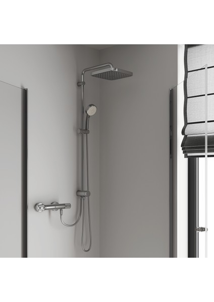 Tempesta Cosmopolitan System 250 Cube Duvar Bağlantılı Divertörlü Duş Sistemi - 26694000 modelleri