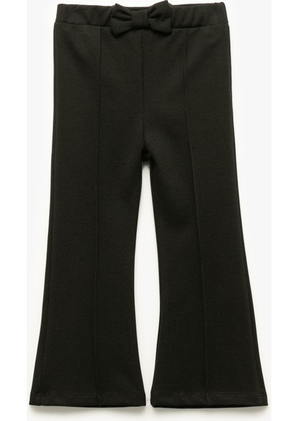 Fiyonklu Viskon Karışımlı Ispanyol Paça Tayt