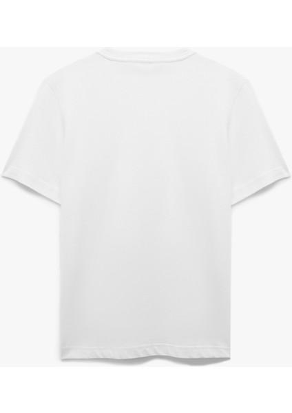 Pamuklu Kısa Kollu Bisiklet Yaka Basic Tişört fırsatları