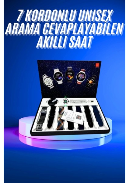Lider Global Akıllı Saat Çoklu Kordon Seçenekli Dokunmatik Ekran Nabız Sensörlü