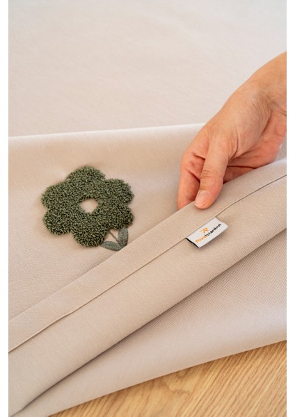 Florita Cappuccino Punch Işlemeli Dertsiz Leke Tutmaz Masa Örtüsü 160X220 cm indirimleri