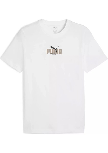 Graphic Tee Baskılı Günlük T-Shirt Beyaz 68803202