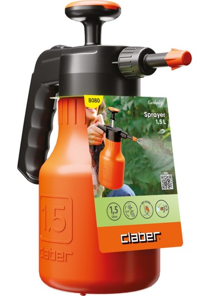 8080 1,5l Basınçlı Su Püskürtücü