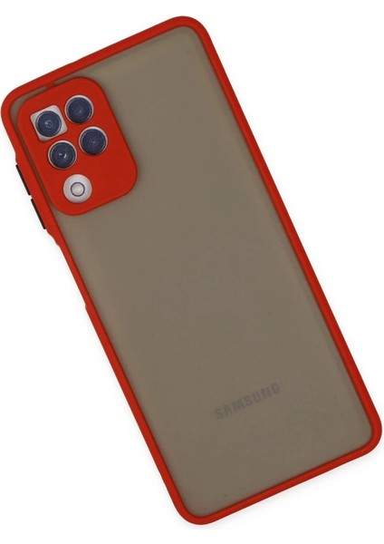 Newface Samsung Galaxy A22 Kılıf Montreal Silikon Kapak - Kırmızı modelleri
