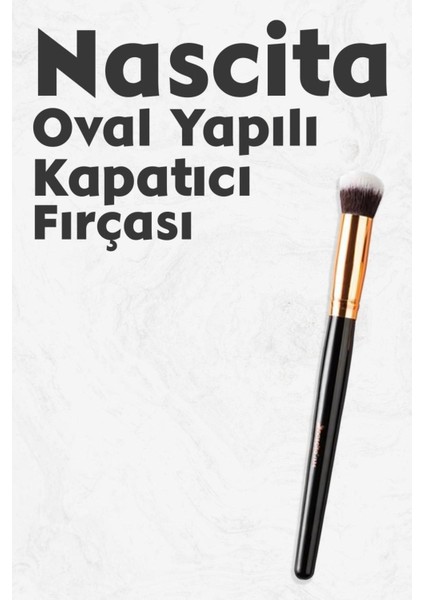 Oval Yapılı Kapatıcı Fırçası Yüz Uygulamaları İçin İdeal Tasarım