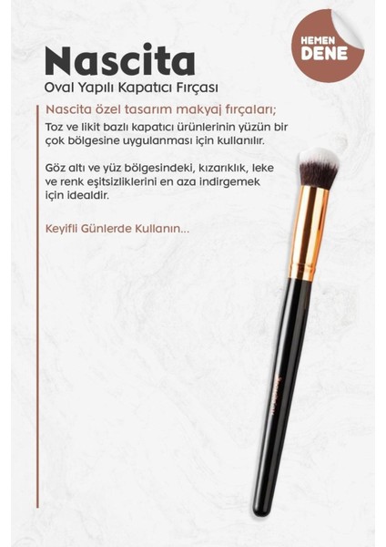 Oval Yapılı Kapatıcı Fırçası Yüz Uygulamaları İçin İdeal Tasarım fiyatları