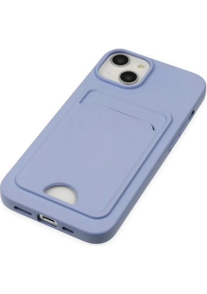 Newface iPhone 14 Plus Kılıf Kelvin Kartvizitli Silikon - Lila fırsatları