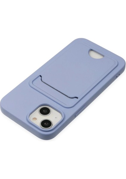 Newface iPhone 14 Plus Kılıf Kelvin Kartvizitli Silikon - Lila indirimleri