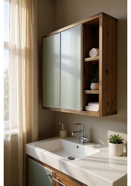 Iki Kapaklı Banyo Dolabı