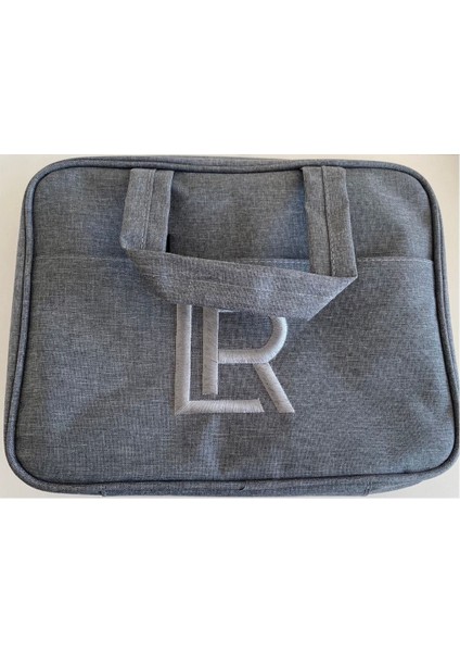 Şık Gri Seyahat Makyaj Çantası, Hafif ve Kullanışlı Tasarım