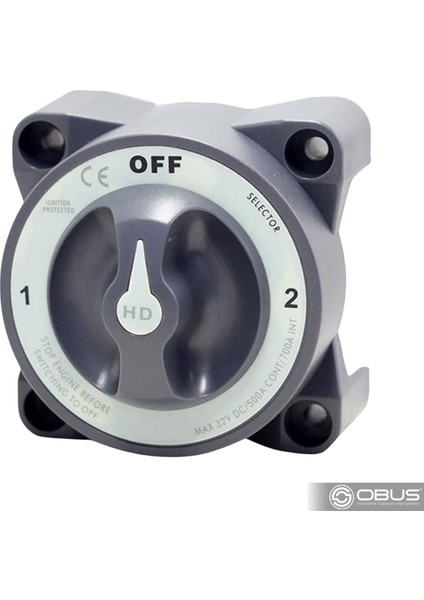 Obus Karavan Akü Şalteri Ağır Hizmet 500A 3p Off-1-2 IC-275H