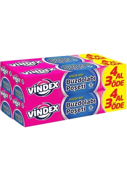 Küçük Boy Buzdolabı Poşeti - 4 Adet