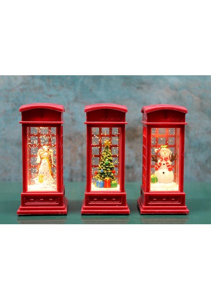 Telefon Kulübeli Işıklı Kar Küresi ALK3216 - EMY5674-3822