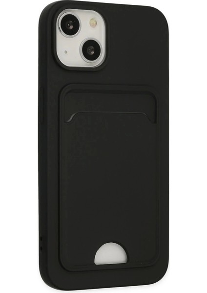 Newface iPhone 14 Plus Kılıf Kelvin Kartvizitli Silikon - Siyah fiyatları
