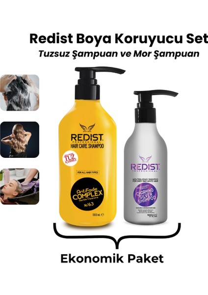 Boya Koruyucu Set – Tuzsuz Şampuan + Mor Şampuan | Ekonomik Paket