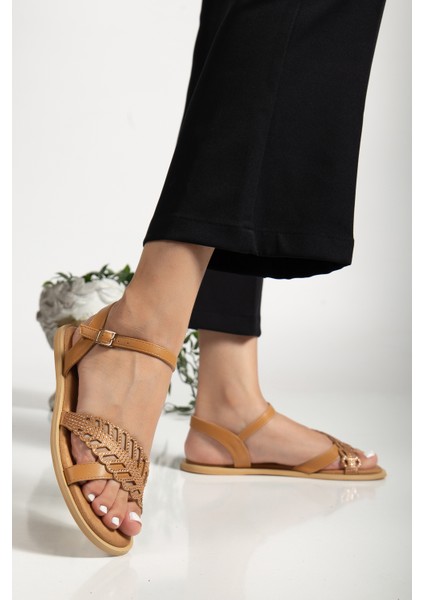 Rahat Tasarım Taba Sandalet fiyatları