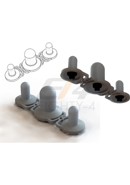 Smart Roadster 452 Hız Göstergesi Düğmesi (Plastik Aparattır) 3D