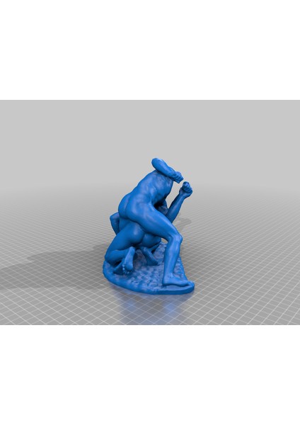 Iki Güreşçi Kavga Ediyor (Plastik Aparattır) 3D modelleri