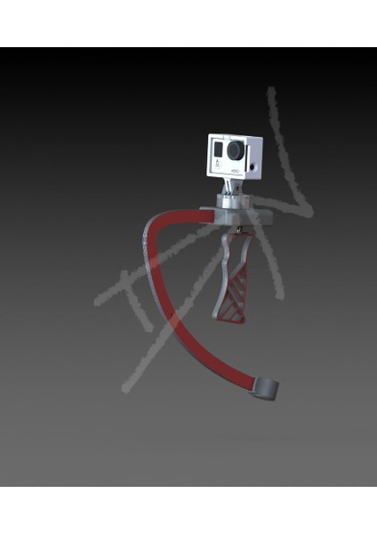 Gopro, Action Cam ve iPhone Için 3D Baskılı Steadicam (Sadece Plastik Aparattır) 3D