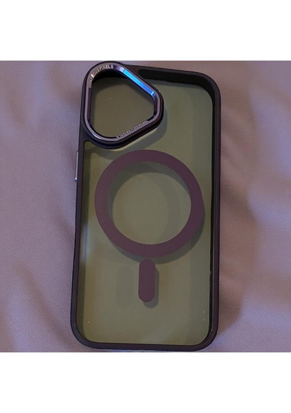 Iphone 16 Uyumlu Kılıf Magsafe ve Şeffaf Lens Koruyuculu