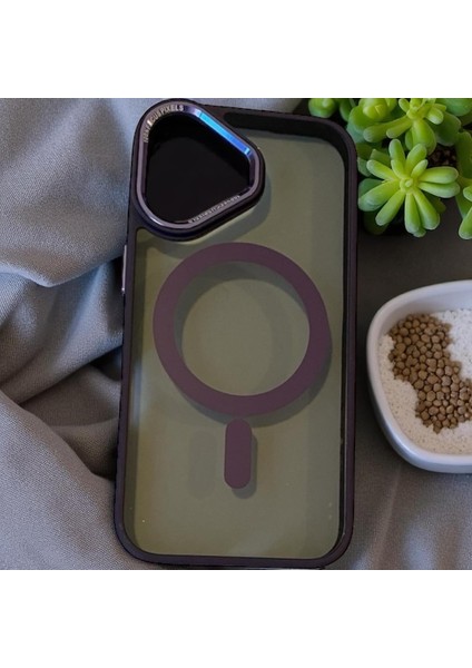 Iphone 16 Uyumlu Kılıf Magsafe ve Şeffaf Lens Koruyuculu fiyatları
