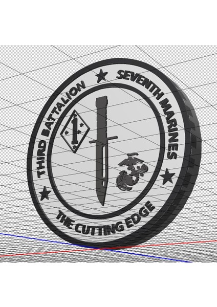 3. Tabur, 7. Deniz Piyadeleri 3D Logosu (Plastik Aparattır!!!) 3D fırsatları