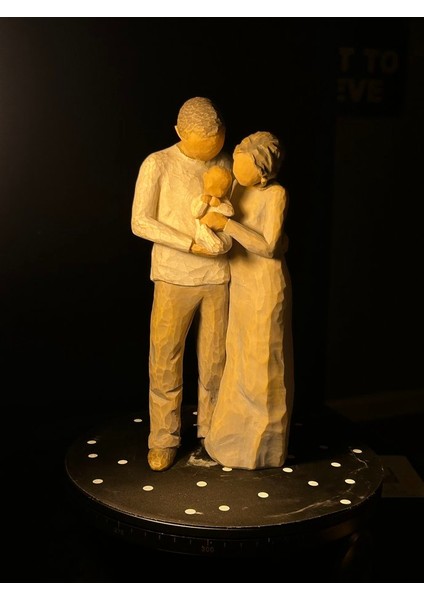 Söğüt Ağacı, Biz Üçüz, Susan Lordi, Ebeveynler ve Bebek Tarafından Yapılan Heykel Figürü (Plastik Aparattır) 3D fırsatları