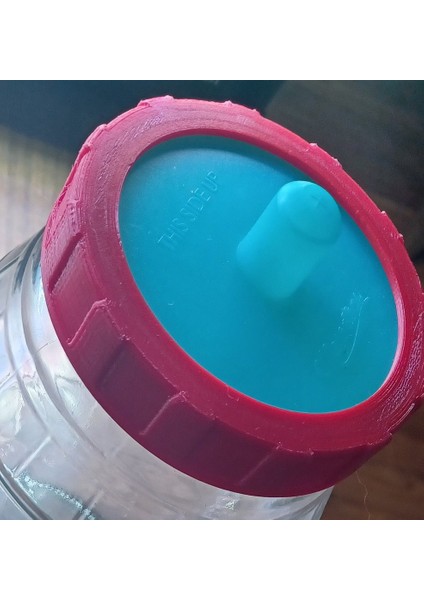 Mason Geniş Ağız Fermentor'a Turşu Kavanoz Kapağı, Kuru Kapak (Stp Dahil) (Sadece Plastik Aparattır) 3D