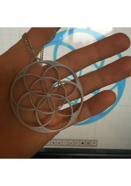 Yaşam Çiçeği Kolye (Plastik Aparattır) 3D modelleri