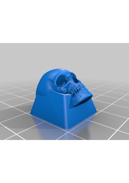 Insan Kafatası Klavye Tuşu (Plastik Aparattır!!!) 3D