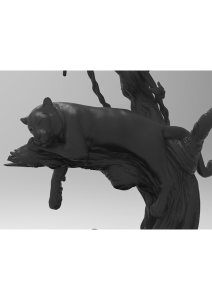 Bir Ağaçta Kara Panter (Plastik Aparattır) 3D fırsatları