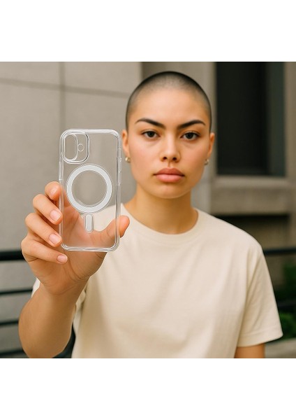 Iphone 16 Uyumlu Kılıf Magsafe ve Şeffaf Lens Koruyuculu fiyatları