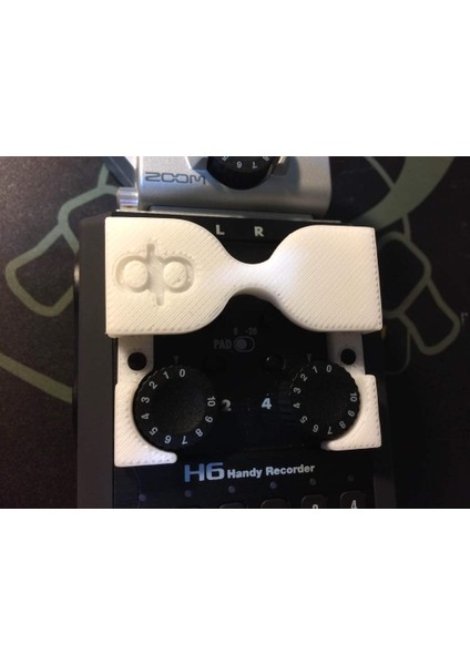 Zoom H6 Kazanç Kontrolü Kapağı (Sadece Plastik Aparattır) 3D