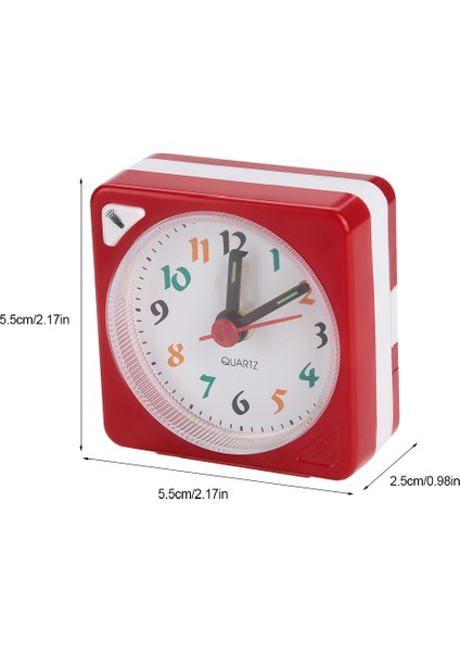 Mini Seyahat Masa Çalar Saati Kuvars Led Işık Erteleme Fonksiyonlu Pil İle Çalışan Kırmızı (Yurt Dışından) indirimleri