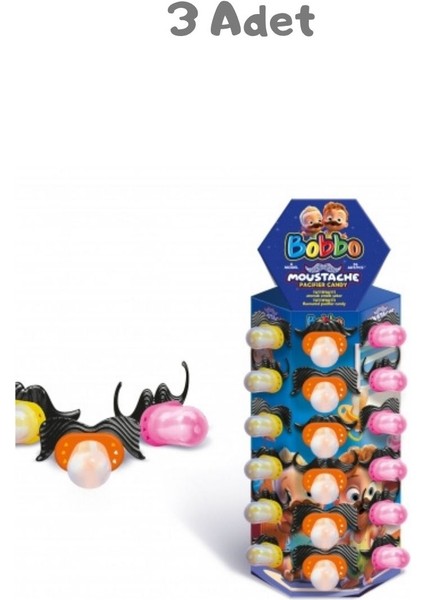 Moustache Pacifier Candy (14 Gr) 3 Adet