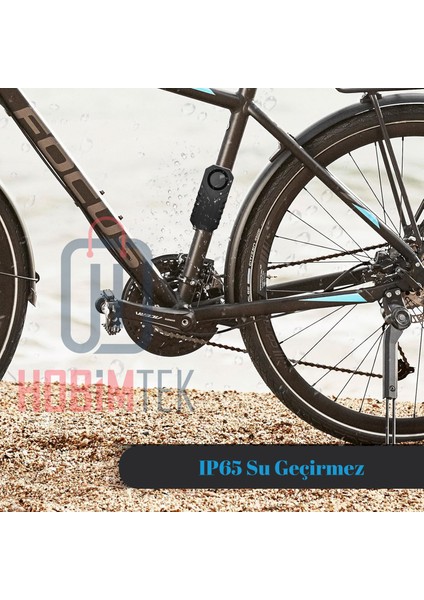 Ht-53 Motosiklet Bisiklet Alarmı Uzaktan Kumandalı 113DB Su Geçirmez Kablosuz Hırszlık Koruması Alarm Bisiklet Araba Scooter Pilli