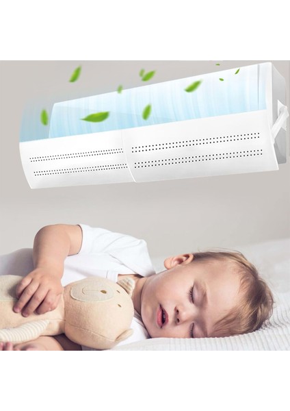Ayarlanabilir Delikli Klima Hava Yönlendirici 58-105 cm Klima Çarpması Siperliği Aparatı