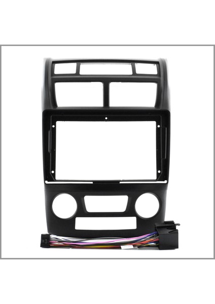 Kıa Sportage 2007-2010 Dijital / Manuel Mat Black 9" Androıd Multimedya Çerçevesi - Soket