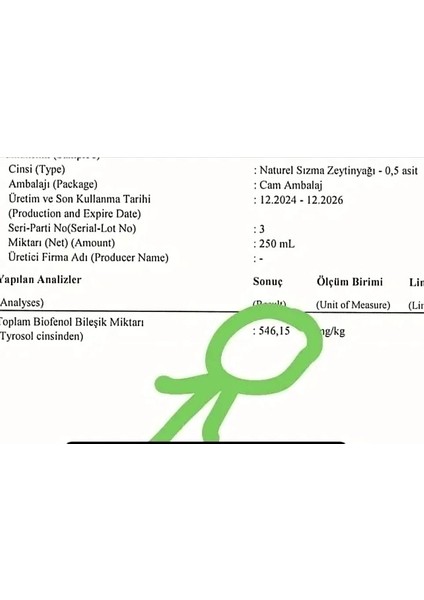 Yüksek Polifenol Kiara Olive Naturel Sızma Gurme Zeytinyağı 4 L