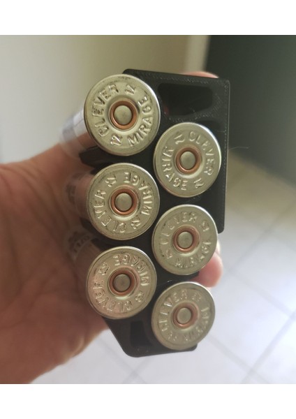 12GA Av Tüfeği Kabuğu Caddy 4, 6, 8, 10 3D