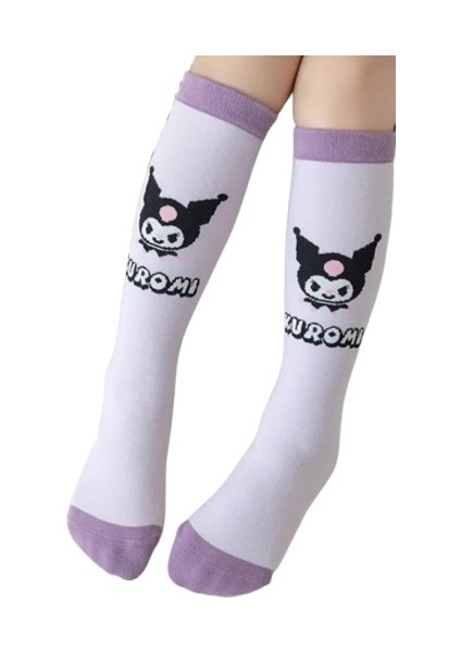 Kuromi Kız Çocuk Dizaltı Çorap modelleri