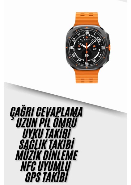 Lider Global Yeni Nesil Çağrı Cevaplayabilen 47 mm Titreşimli Çok Fonksiyonlu Akıllı Saat