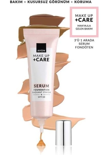 Make Up + Care 3’ü 1 Arada Serum Fondöten SPF30 modelleri